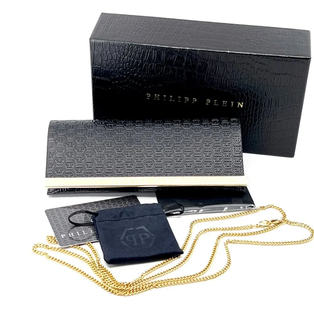NEW!!! PHILIPP PLEIN Sunglasses Plein Crystal Lux SPP031S Col.0700 Authentic